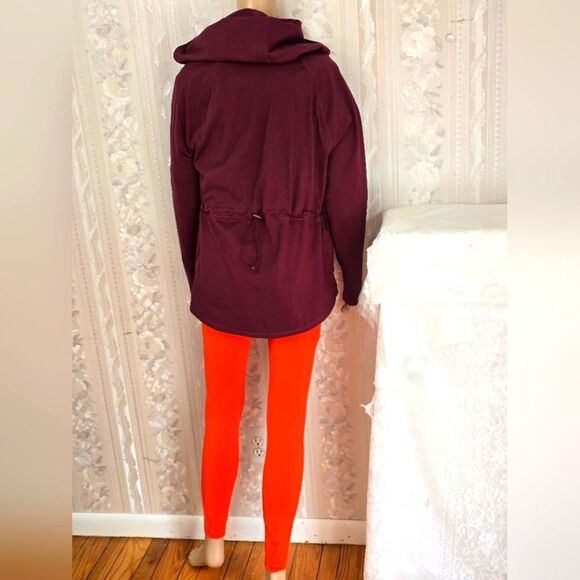 Strwtch The Rules Burgundy Zip-Up Fleece Lined Hoodie NWT - Picture 4 of 9